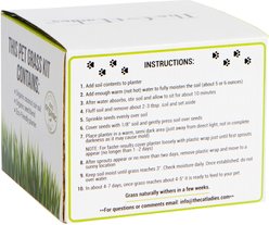 The Cat Ladies Organic Pet Grass Grow Kit with Planter, White slide 2 of 7
