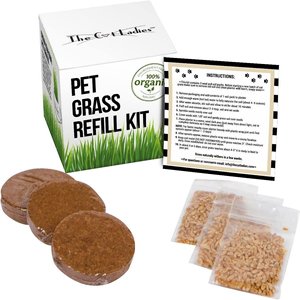 The Cat Ladies Organic Pet Grass Refill Kit