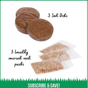 The Cat Ladies Organic Pet Grass Refill Kit