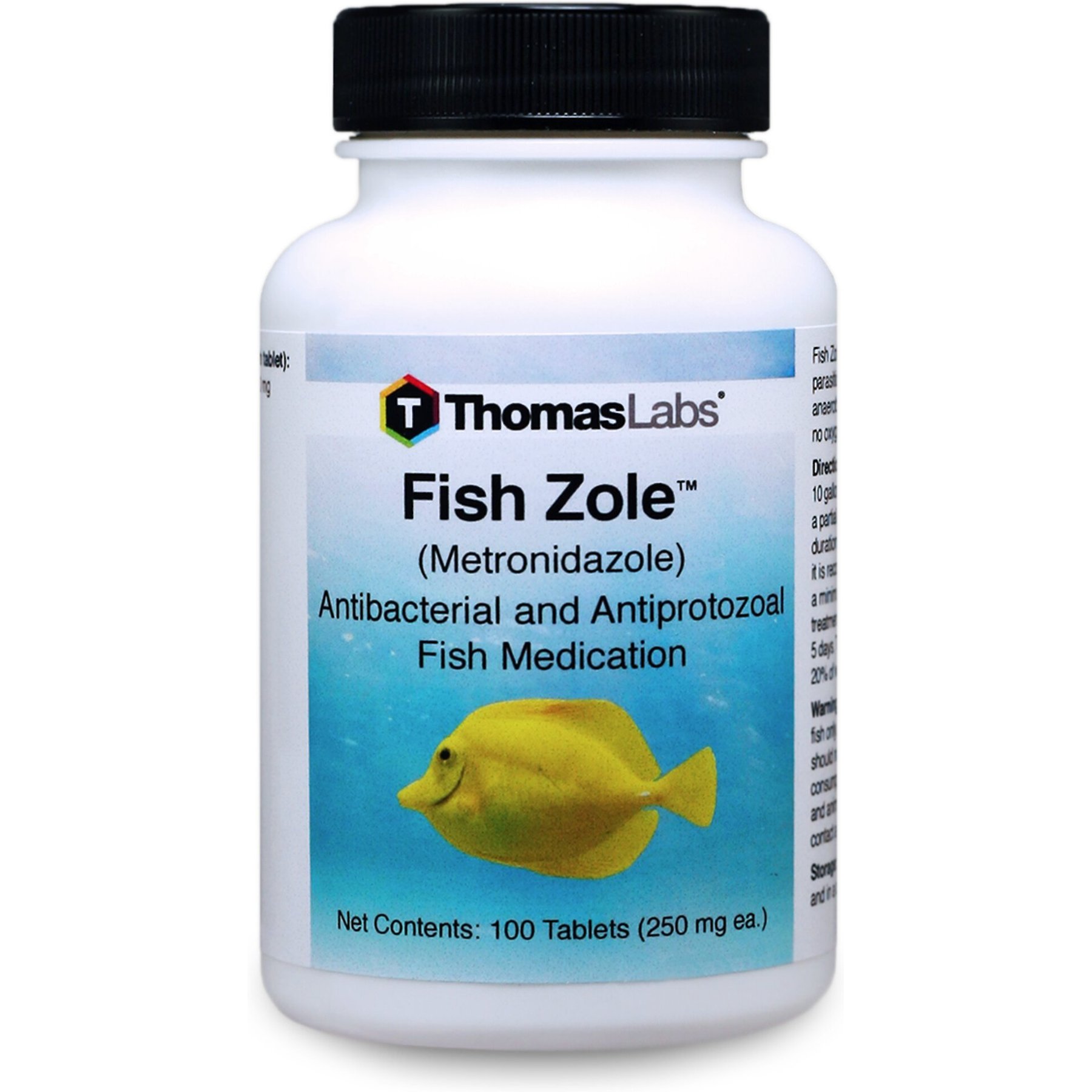 Temporarily Unavailable THOMAS LABS Fish Zole Metronidazole Antibacterial Fish Medication 100 count Chewy