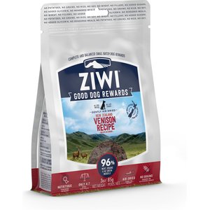 Ziwi Good Dog Rewards Air-Dried Venison Dog Treats, 3-oz bag