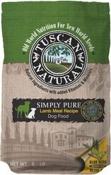 Tuscan Natural Simply Pure Lamb Meal Limited Ingredient Dry Dog Food, 5-lb bag