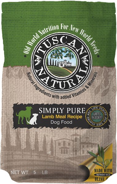Tuscan Natural Simply Pure Lamb Meal Limited Ingredient Dry Dog Food, 5-lb bag slide 1 of 9