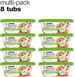 Purina Beneful Chopped Blends with Lamb, Brown Rice, Carrots &Tomatoes Wet Dog Food, 10-oz container, case of 8 slide 2 of 9
