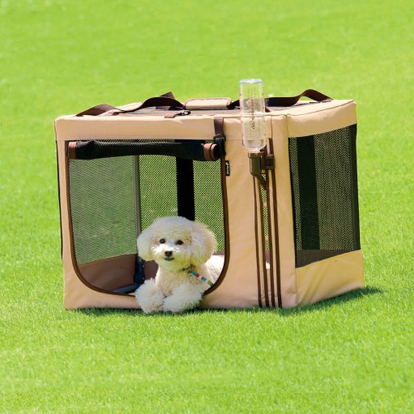 Richell Foldable Travel 3-Way Collapsible Soft-Sided Dog & Cat Crate