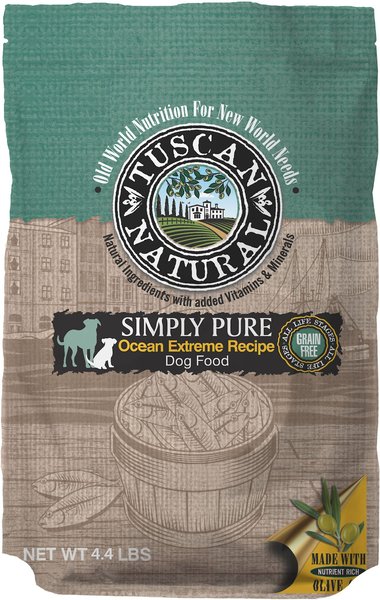 Tuscan Natural Simply Pure Ocean Extreme Grain-Free Dry Dog Food, 4.4-lb bag slide 1 of 9