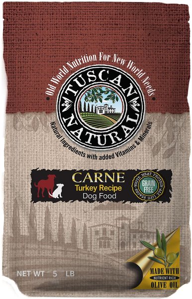 Tuscan Natural Grain-Free Carne Turkey Dry Dog Food, 5-lb bag slide 1 of 9