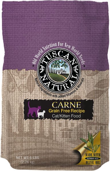 Tuscan Natural Carne Grain-Free Dry Cat Food, 5-lb bag slide 1 of 8