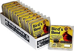 Heath Bird's Blend Select Suet Cake Wild Bird Food, 11.25-oz, case of 12