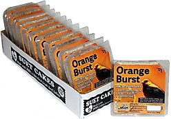 Heath Orange Burst Select Suet Cake Wild Bird Food, 11.25-oz, case of 12