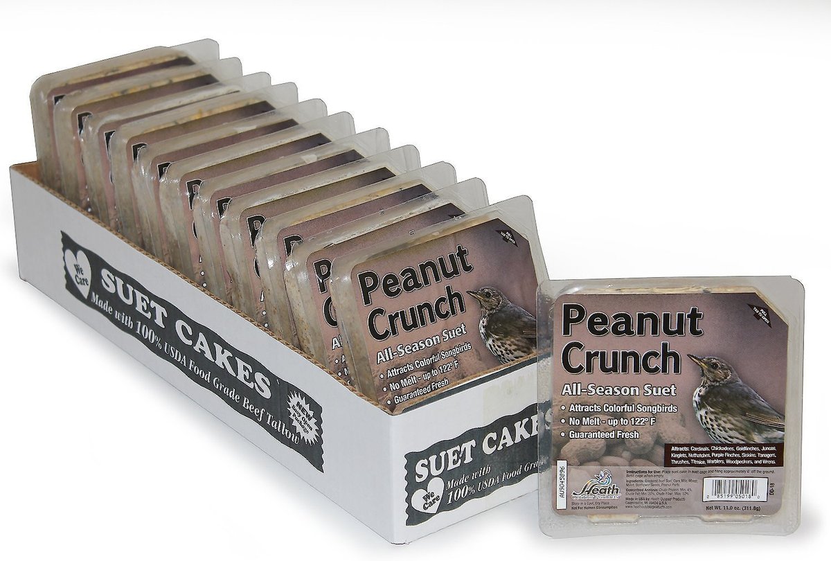 Heath Peanut Crunch Select Suet Cake Wild Bird Food