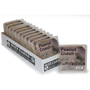 Heath Peanut Crunch Select Suet Cake Wild Bird Food, 11-oz, case of 12