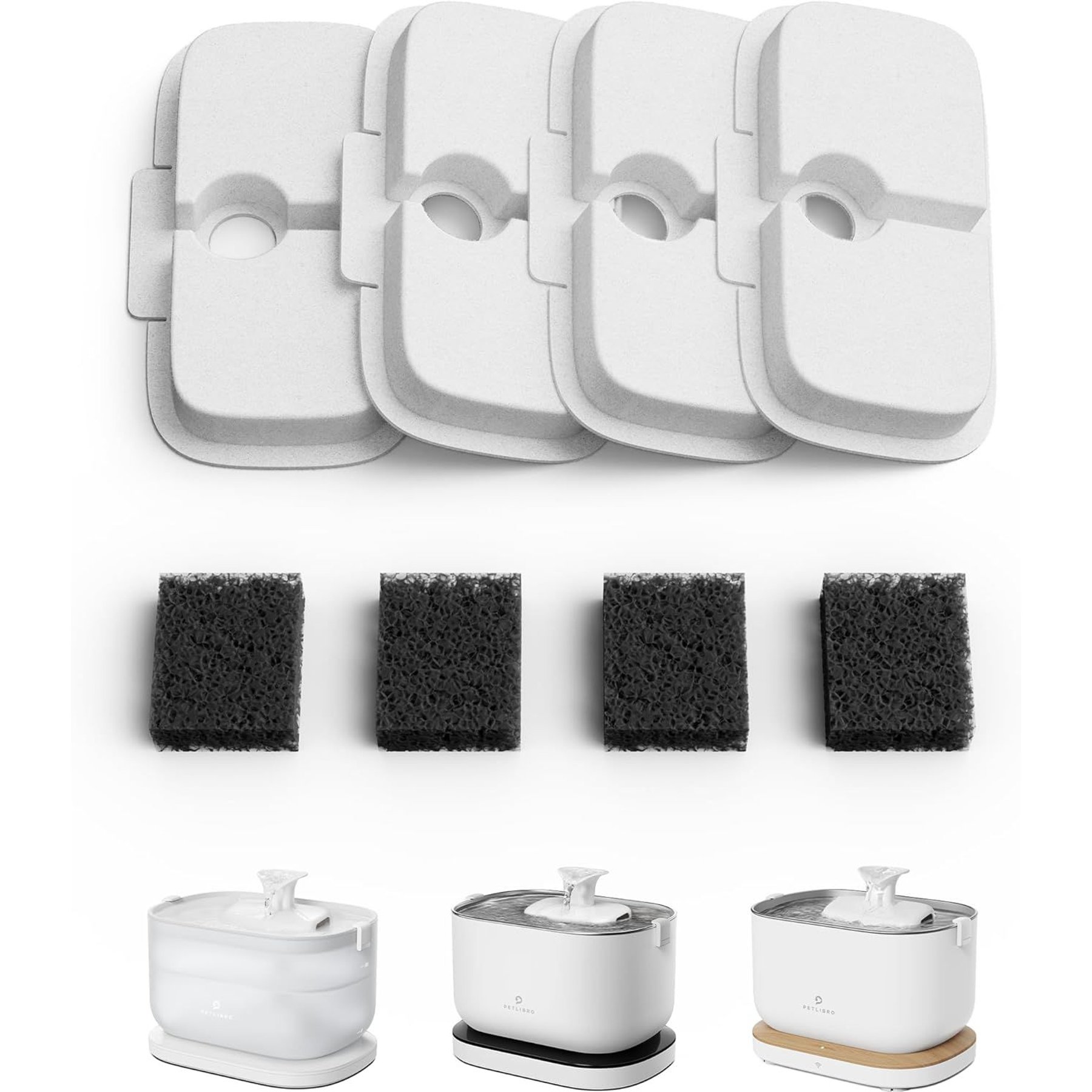 Petlibro Dockstream Dog & Cat Water Fountain Replacement Filter, 4 count