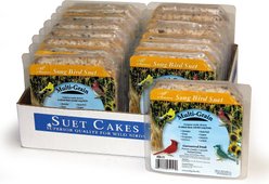 Heath Multi-Grain Songbird Suet Cake Wild Bird Food, 9.25-oz, case of 16