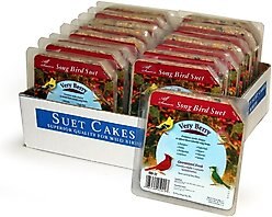 Heath Very Berry Songbird Suet Cake Wild Bird Food, 9.25-oz, case of 16