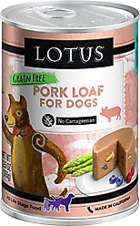 Lotus Pork Loaf Grain-Free Canned Dog Food, 12.5-oz, case of 12