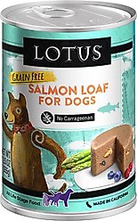 Lotus Salmon Loaf Grain-Free Canned Dog Food, 12.5-oz, case of 12