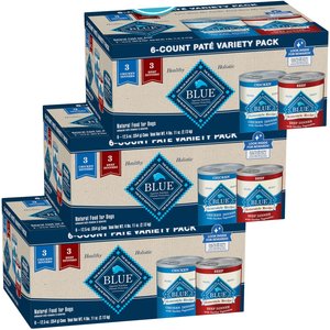 Blue Buffalo Homestyle Recipe Chicken & Beef Wet Dog Food, 12.5-oz can, case of 18