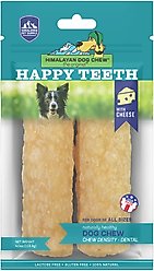 Himalayan Pet Supply Happy Teeth Himalayan Cheese Flavor Dental Dog Treat, 2 piece, Large