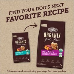 Castor & Pollux ORGANIX Organic Senior Recipe Grain-Free Dry Dog Food, 4-lb bag slide 2 of 9