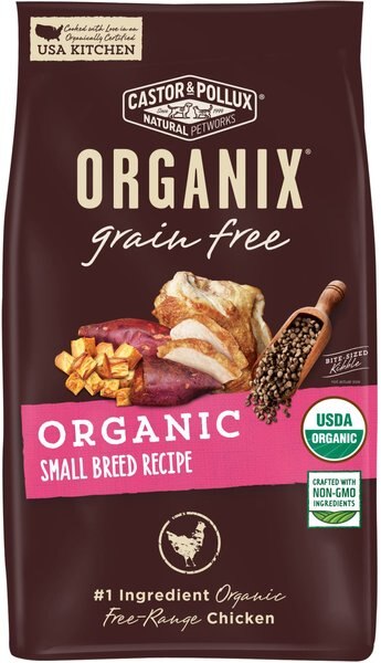 Castor & Pollux ORGANIX Organic Small Breed Recipe Grain-Free Dry Dog Food, 4-lb bag slide 1 of 9