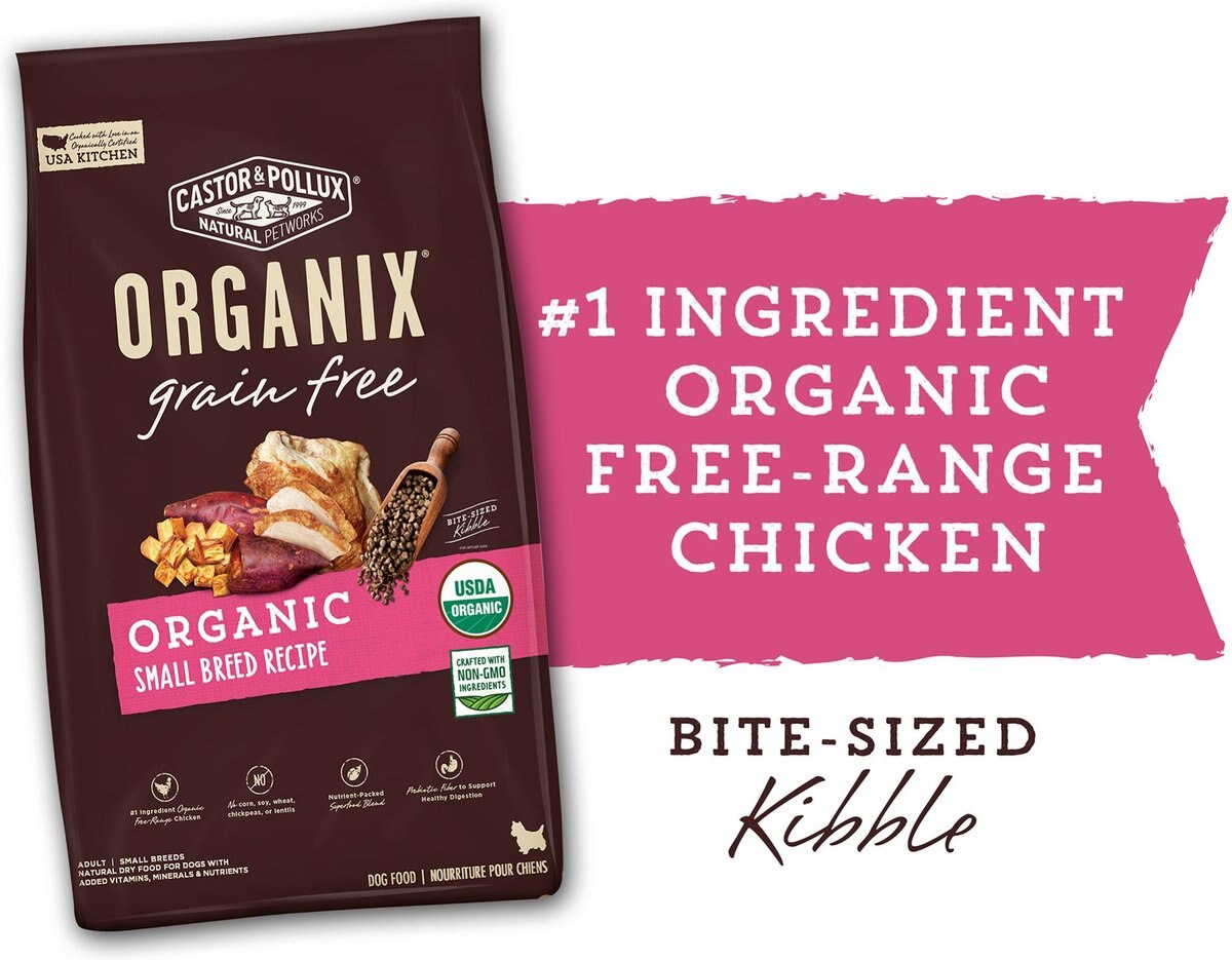 CASTOR & POLLUX ORGANIX Organic Small Breed Recipe GrainFree Dry Dog