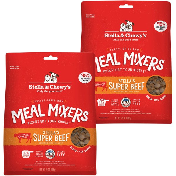 STELLA & CHEWY'S Stella's Super Beef Meal Mixers FreezeDried Raw Dog