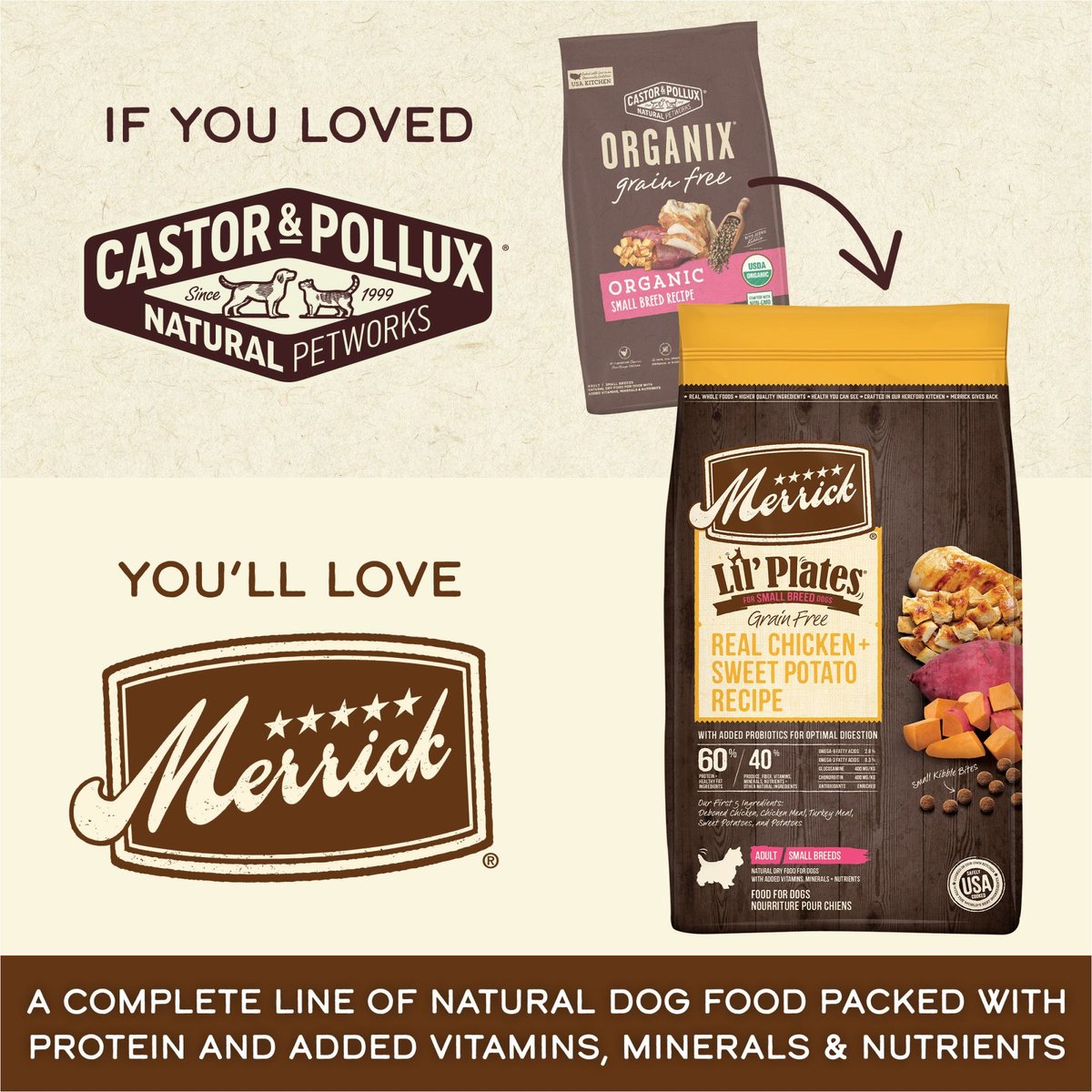 Castor & store pollock dog food