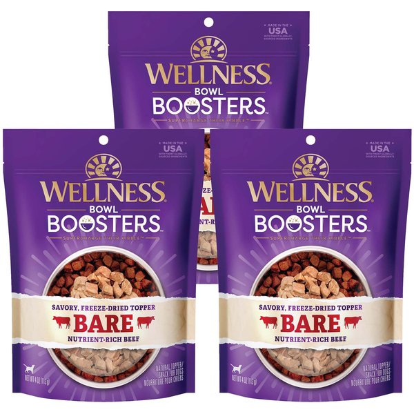 WELLNESS CORE Bowl Boosters Bare Beef FreezeDried Dog Food Mixer or