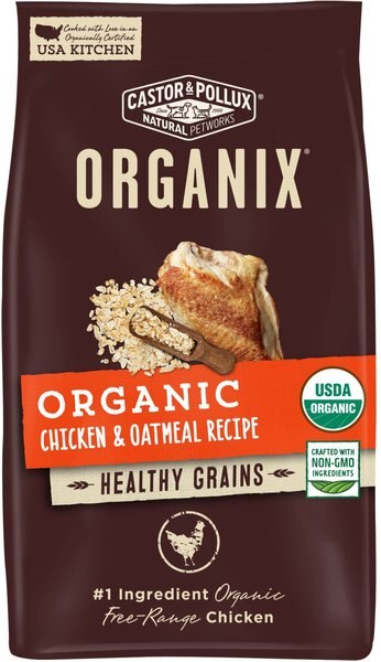 Castor & Pollux ORGANIX Organic Chicken & Oatmeal Recipe Dry Dog Food, 10-lb bag slide 1 of 9
