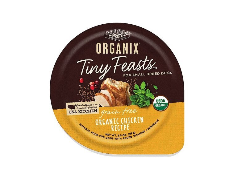 CASTOR & POLLUX Organix Tiny Feasts GrainFree Organic Chicken Recipe
