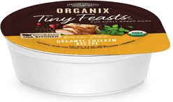 Castor & Pollux Organix Tiny Feasts Grain-Free Organic Chicken Recipe Dog Food Trays, 3.5-oz, case of 12 slide 2 of 2