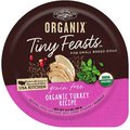 Castor & Pollux Organix Tiny Feasts Grain-Free Organic Turkey Recipe Dog Food Trays, 3.5-oz, case of 12
