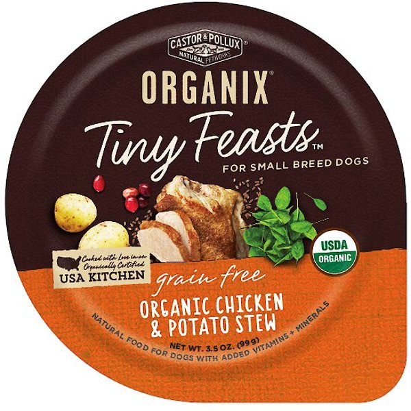 CASTOR & POLLUX Organix Tiny Feasts GrainFree Organic Chicken Recipe