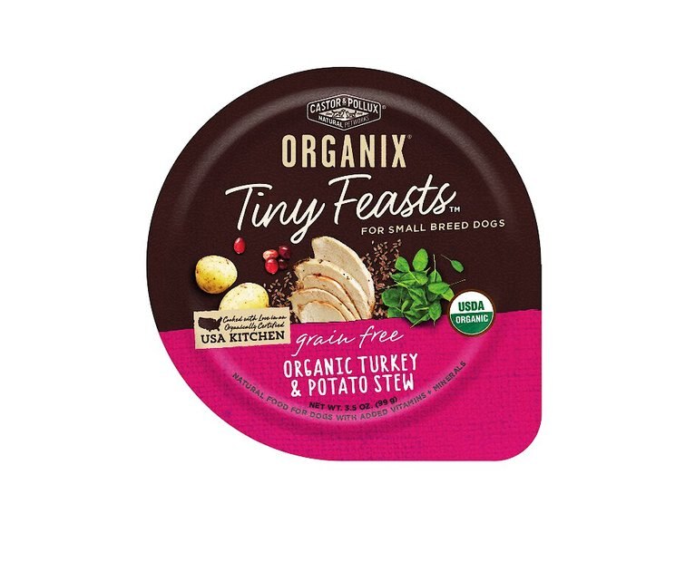 CASTOR & POLLUX Organix Tiny Feasts GrainFree Organic Turkey & Potato