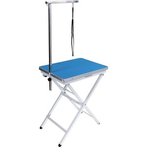 Flying Pig Grooming Mini Portable Dog & Cat Grooming Table with Arm, Blue