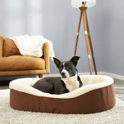 Dog Bed King USA Bolster Dog Bed with Removable Cover, Large slide 1 of 7