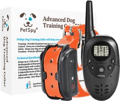 PetSpy M86N 3300-ft Advanced Remote Dog Training Collar, Orange