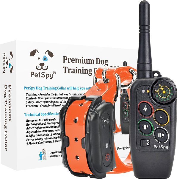 PetSpy M686 3300-ft Premium Remote Dog Training Collar, 1 collar slide 1 of 11