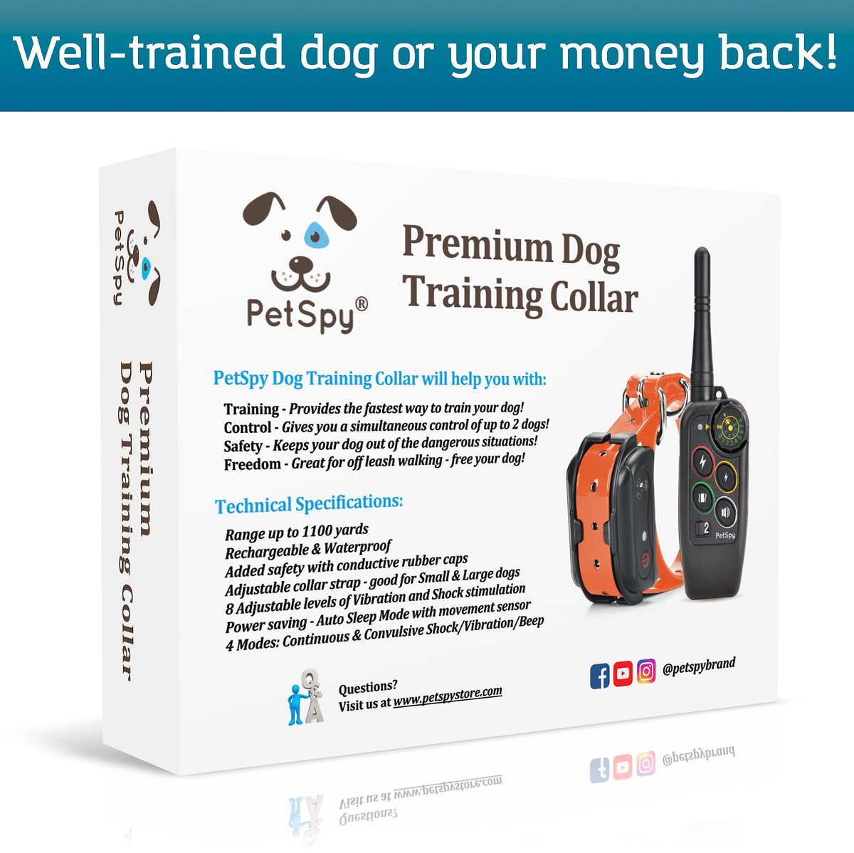 Petspy dog clearance collar