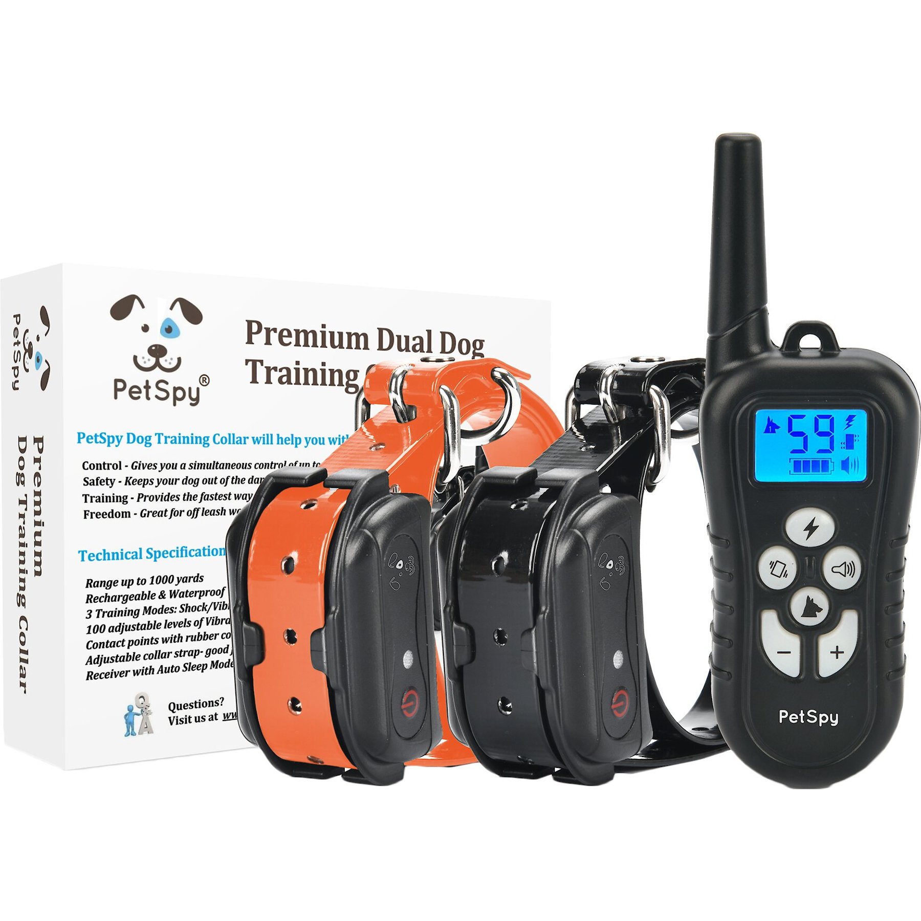 Petspy dog training collar clearance manual