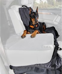 4Knines Rear Fitted Split Seat Cover, Black, Regular