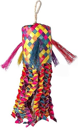 Planet Pleasures Octopus Piñata Bird Toy, Color Varies, Medium slide 1 of 4