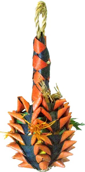 Planet Pleasures Pineapple Foraging Bird Toy, Small, Color Varies slide 1 of 5