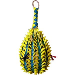 Planet Pleasures Pineapple Foraging Bird Toy, Large, Color Varies
