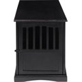 Casual Home End Table Dog Crate, Small, Black