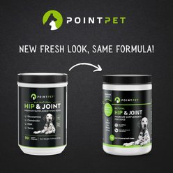 PointPet Glucosamine Chondroitin Hip & Joint Dog Supplement, 90 count slide 2 of 9