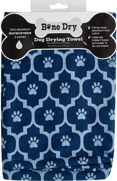 Pet Life Dry-Aid Inserted Bathing & Grooming Quick-Drying Microfiber Dog & Cat Towel