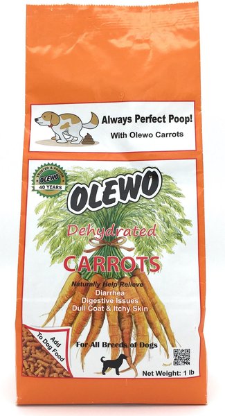 Olewo Digestive Health & Anti-Diarrhea Dehydrated Carrots Dog Food Topper, 1-lb bag slide 1 of 9