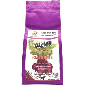 Olewo Itch & Allergy Relief Dehydrated Red Beets Healthy Weight Dog Food Topper, 2.2-lb bag